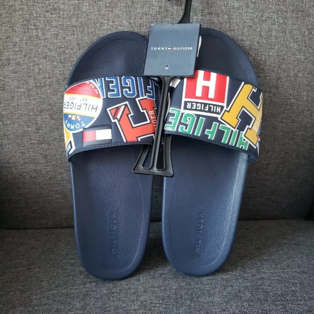 New Tommy Hilfiger Men’s Logo Slides